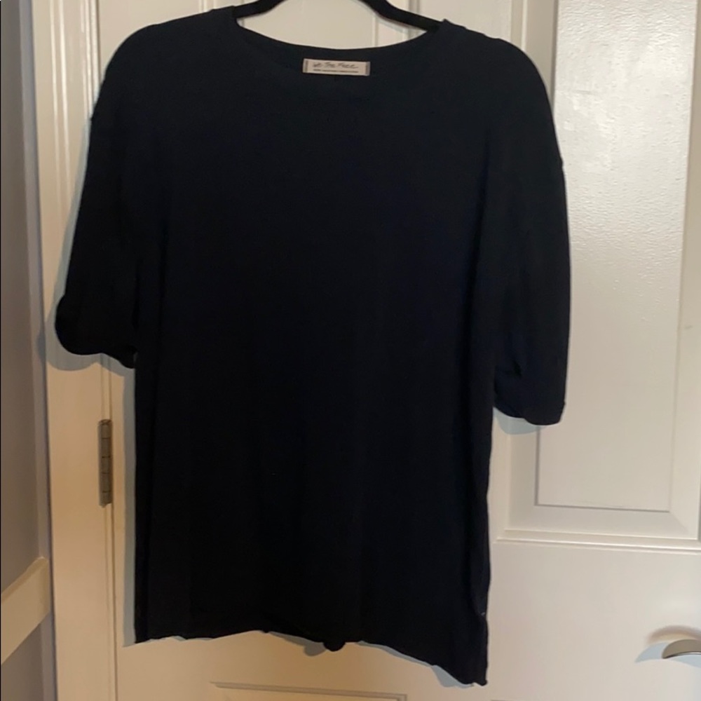FREE PEOPLE ‘WE THE FREE’ BLACK TSHIRT